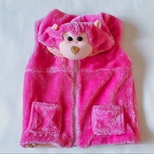 Monkey fleece vest